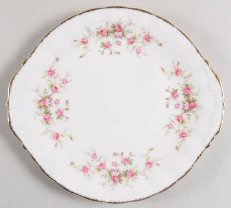 Victoriana Rose Handled Cake Plate