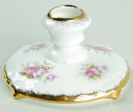 Victoriana Rose Single Light Candlestick