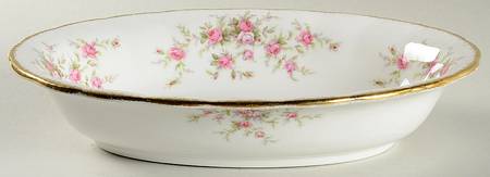 Victoriana Rose 10" Oval Vegetable Bowl