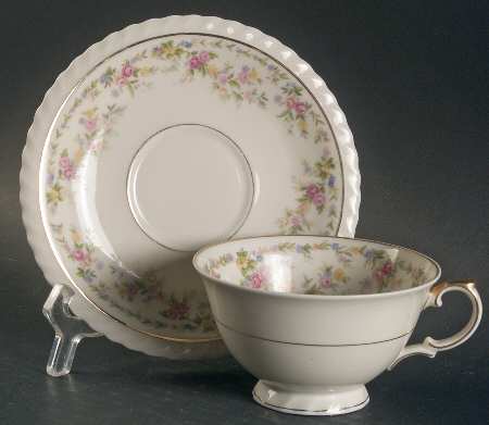 Chalfonte (Czech) Footed Cup & Saucer Set