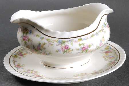 Chalfonte (Czech) Gravy Boat with Attached Underplate