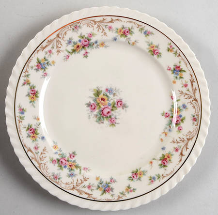 Garden Manor (Cream Background) Salad Plate
