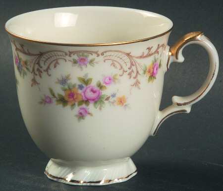Garden Manor (Cream Background) Footed Demitasse Cup