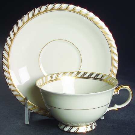Jewel Footed Cup & Saucer Set