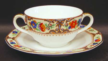 Lowell Flat Bouillon Cup & Saucer
