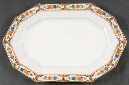 Lowell 14" Oval Serving Platter by Princess (Bavaria, Czech)