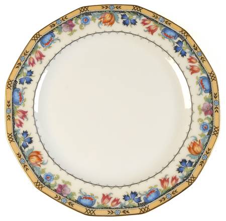 Newport (Cream & White) Salad Plate