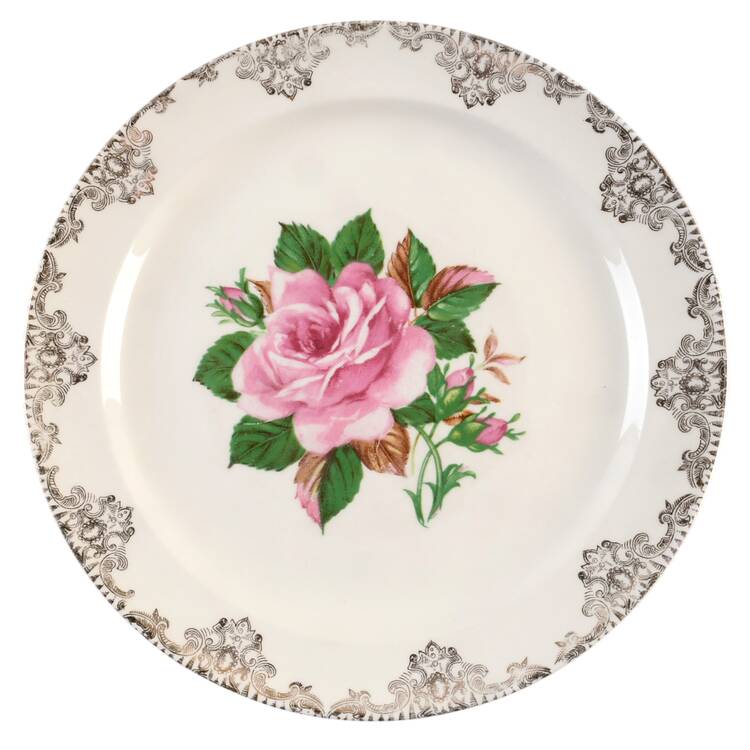 American Rose Luncheon Plate