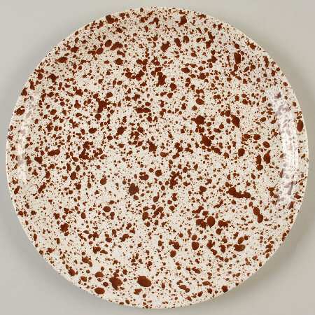 Confetti Brown Luncheon Plate
