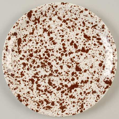 Confetti Brown Salad Plate