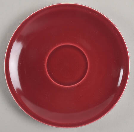 Greenbrier Burgundy Saucer for Flat Cup