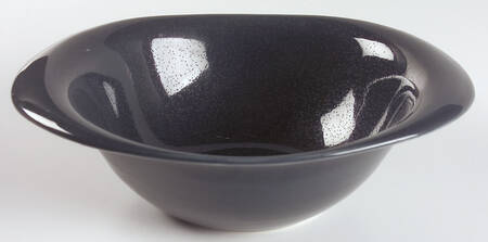 Highlight Blueberry 10" Oval Vegetable Bowl