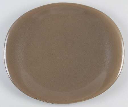 Highlight Nutmeg Brown 14" Oval Serving Platter