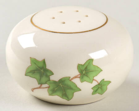 Ivy (Gold Trim On Edge) Salt Shaker