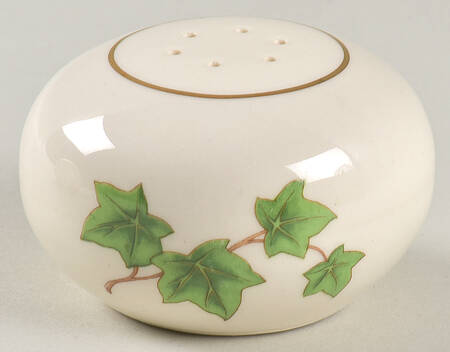 Ivy (Gold Trim On Edge) Pepper Shaker