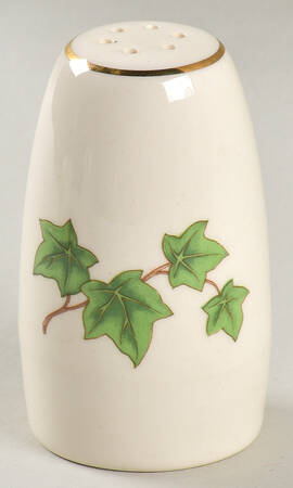 Ivy (Gold Trim On Edge) Pepper Shaker