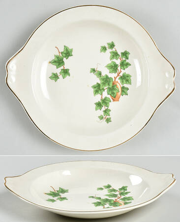 Ivy (Gold Trim On Edge) Lugged Cereal Bowl