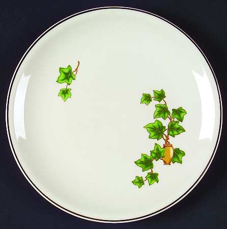 Ivy (Gold Trim On Edge) Bread & Butter Plate