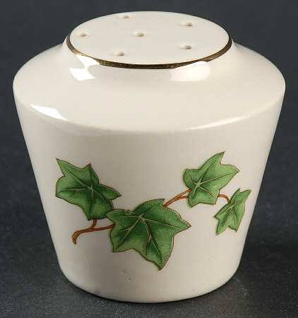 Ivy (Gold Trim On Edge) Pepper Shaker