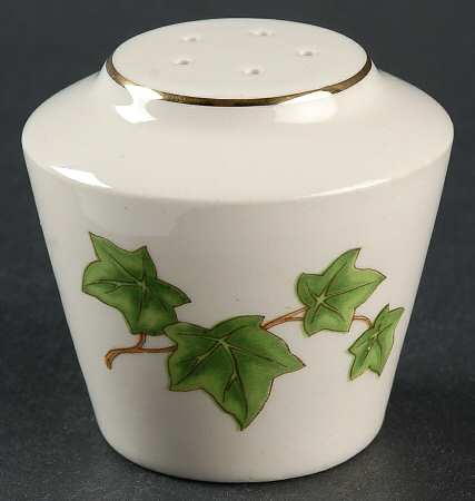 Ivy (Gold Trim On Edge) Salt Shaker