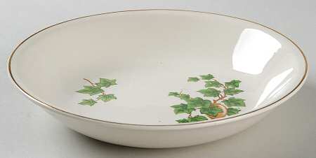 Ivy (Gold Trim On Edge) Coupe Soup Bowl