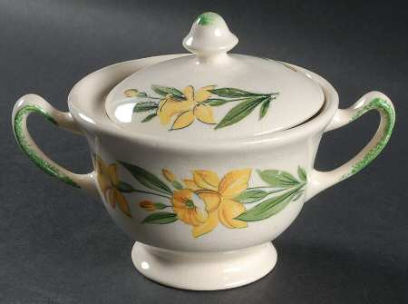 Jonquil (Smooth, No Trim) Sugar Bowl & Lid