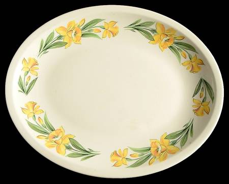 Jonquil (Smooth, No Trim) 16" Oval Serving Platter