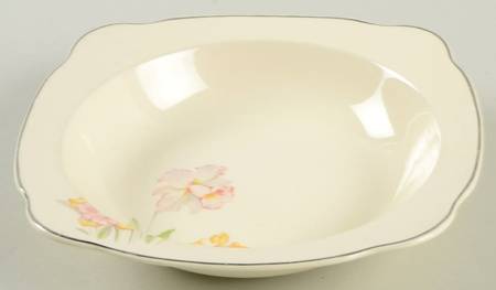 Jonquil (Multisided, Platinum) Rim Soup Bowl