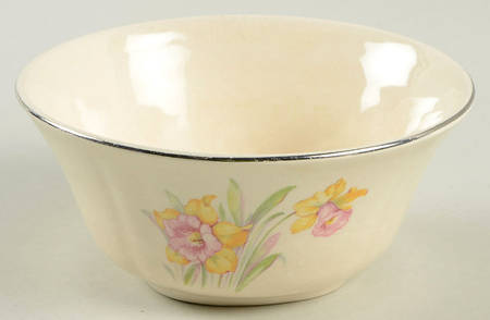 Jonquil (Multisided, Platinum) Cranberry Bowl