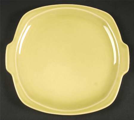 Minion Chartreuse Handled Cake Plate