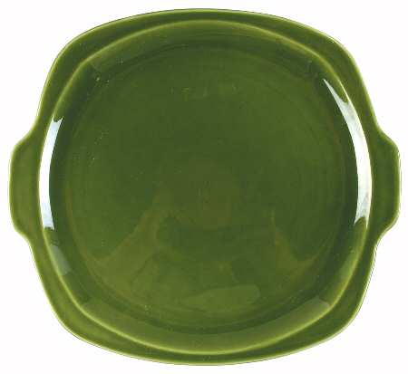 Minion Dell Green Handled Cake Plate