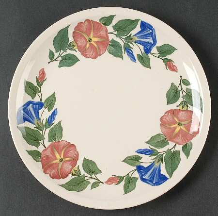 Morning Glory Luncheon Plate