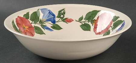 Morning Glory 8" Round Vegetable Bowl