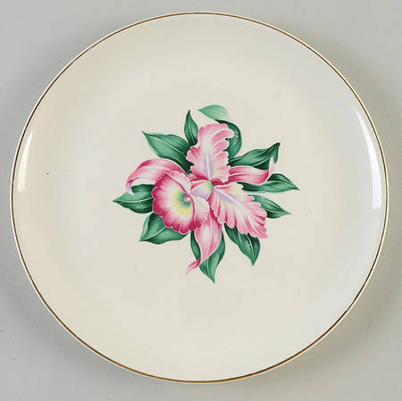 Modern Orchid Large Dinner Plate