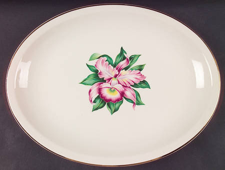 Modern Orchid 13" Oval Serving Platter