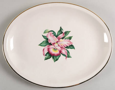 Modern Orchid 14" Oval Serving Platter