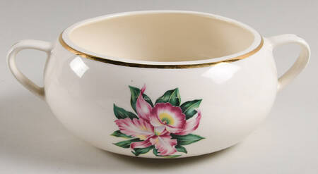 Modern Orchid Round Vegetable No Lid