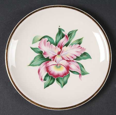 Modern Orchid Bread & Butter Plate