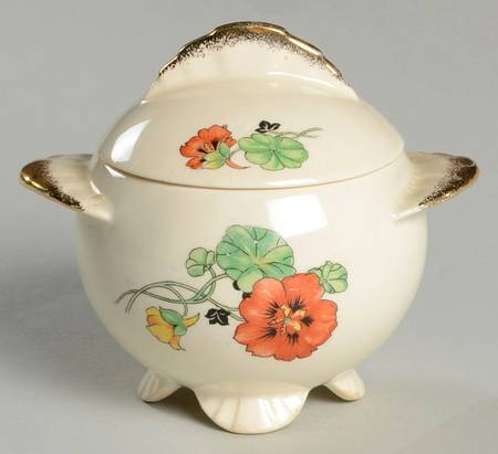 Nasturtium Sugar Bowl & Lid