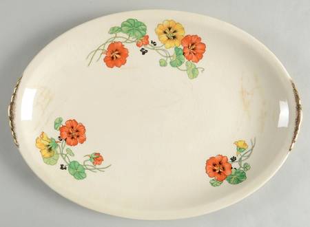 Nasturtium 11" Oval Serving Platter