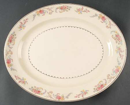 PCP16 15" Oval Serving Platter by Paden City