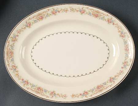 Marlene Lace 11" Oval Serving Platter