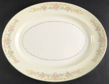 Marlene Lace 13" Oval Serving Platter