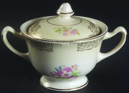 Gold Lynn Sugar Bowl & Lid