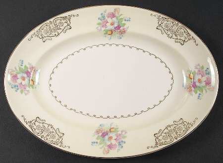 Gold Lynn 11" Oval Serving Platter