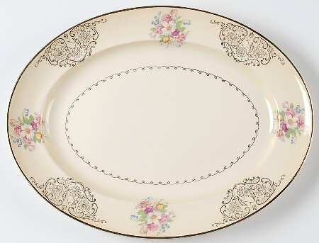Gold Lynn 13" Oval Serving Platter