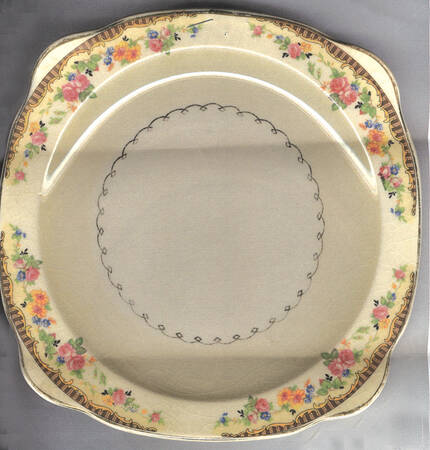 Edgemore Lace Square Dinner Plate
