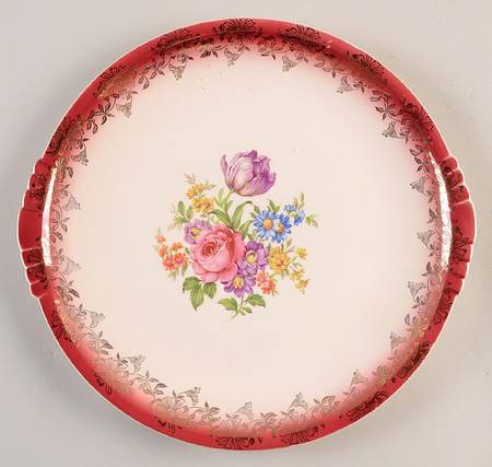 PCP72 Handled Cake Plate by Paden City