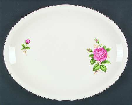 Red Rose 14" Oval Serving Platter