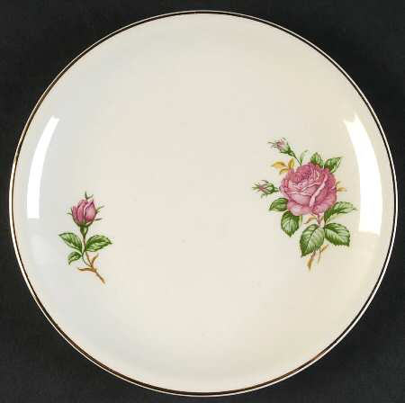 Red Rose Bread & Butter Plate